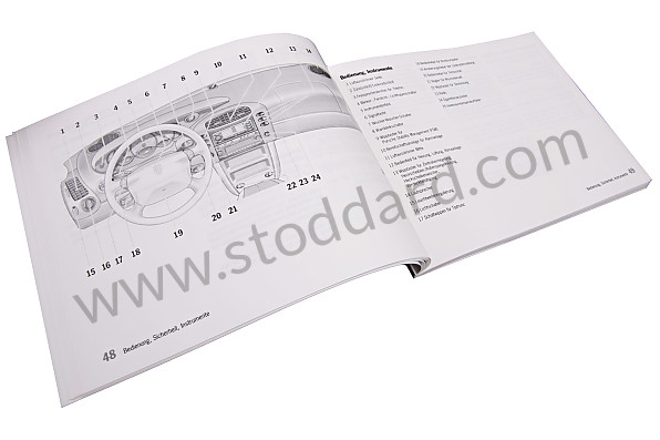 WKD99601000 - USER AND TECHNICAL MANUAL FOR YOUR VEHICLE IN GERMAN CARRERA 2/4 2000 for Porsche 