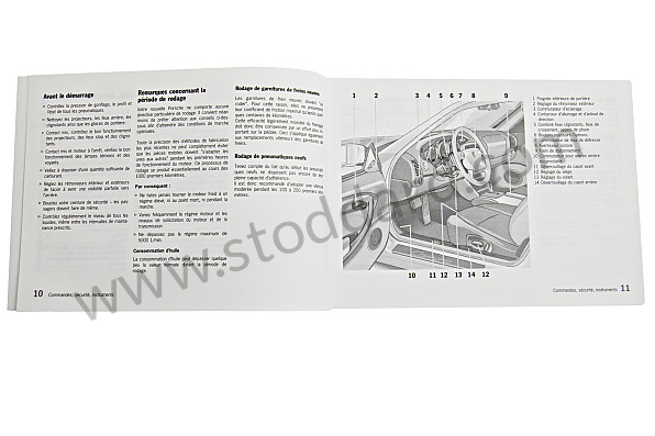 WKD99603000 - USER AND TECHNICAL MANUAL FOR YOUR VEHICLE IN FRENCH CARRERA 2/4 2000 for Porsche 