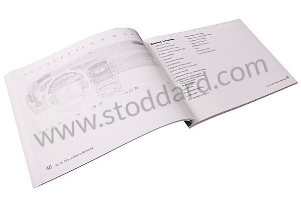 WKD99611098 - USER AND TECHNICAL MANUAL FOR YOUR VEHICLE IN GERMAN CARRERA COUPE CABRIO 996 1998 for Porsche 